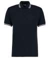 KK409 Tipped Collar Polo Navy / White colour image